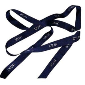 Dior Navy Blue Grosgrain Ribbon For Crafting Gifting & Decoration 24"